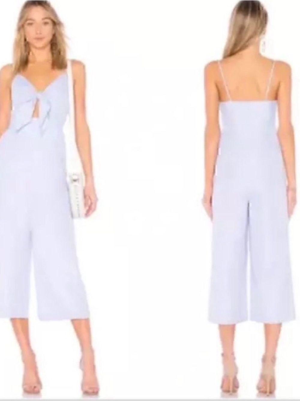 English Factory Tie Front Cropped Jumpsuit, XS -  New with Tags